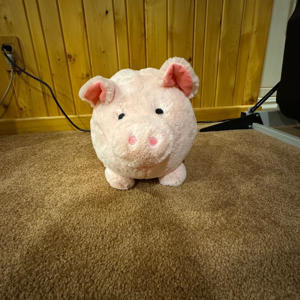 Plush piggy bank